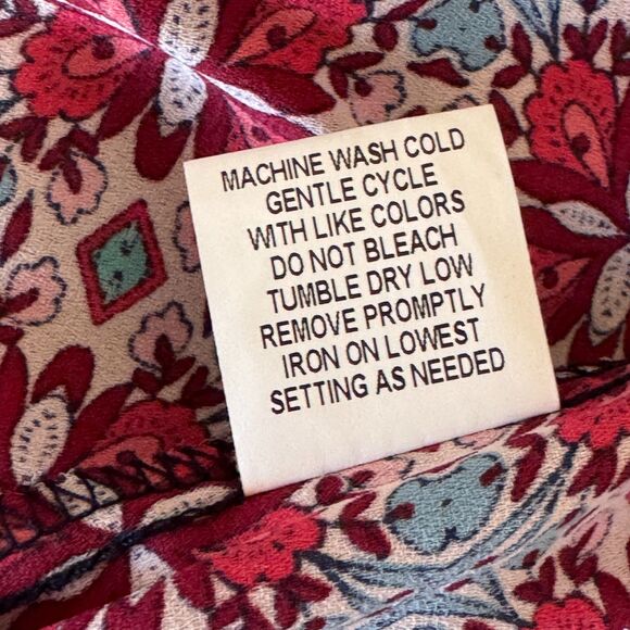 NY Collection Petite Blouse Women Floral Paisley Boho size Petite XS - Picture 8 of 11